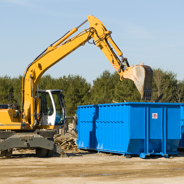 can i choose the location where the residential dumpster will be placed in Auburntown Tennessee